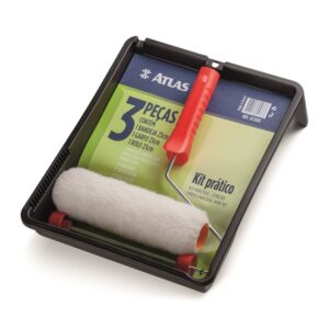 Kit Prático Pintura Rolo Garfo Bandeja - AT2001 Atlas