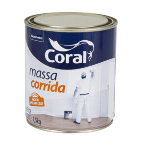 Massa Corrida Branca 1,5Kg Coral