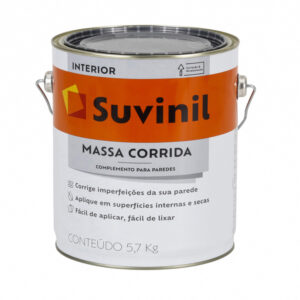 Massa Corrida Complemento para Paredes Branca 5,7Kg Suvinil