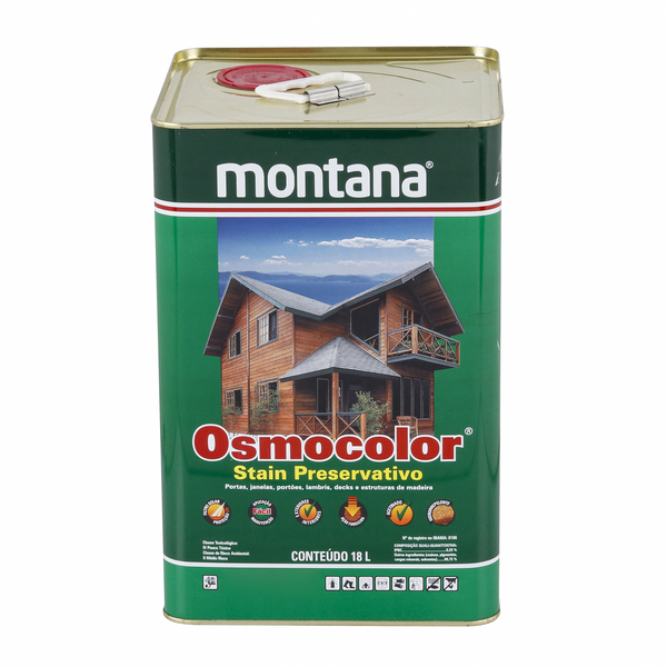Stain Base Solvente Acetinado Osmocolor Transparente 18L Montana